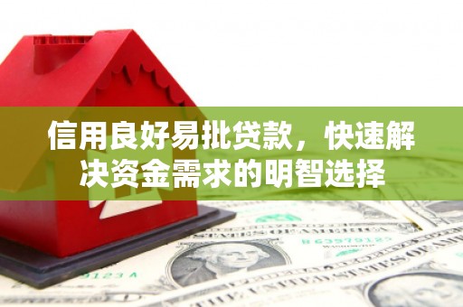 丰台信用良好易批贷款，快速解决资金需求的明智选择