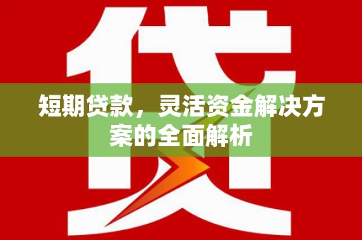 丰台短期贷款，灵活资金解决方案的全面解析