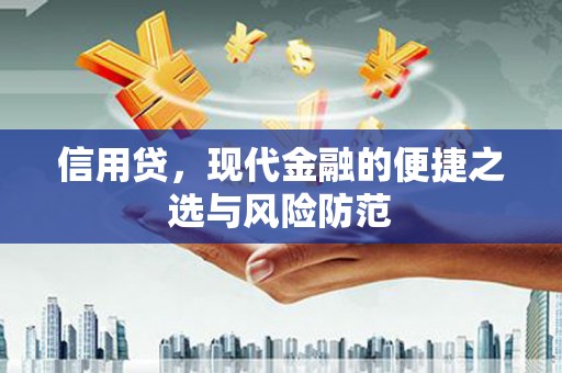 丰台信用贷，现代金融的便捷之选与风险防范