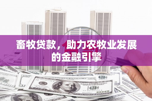 丰台畜牧贷款，助力农牧业发展的金融引擎