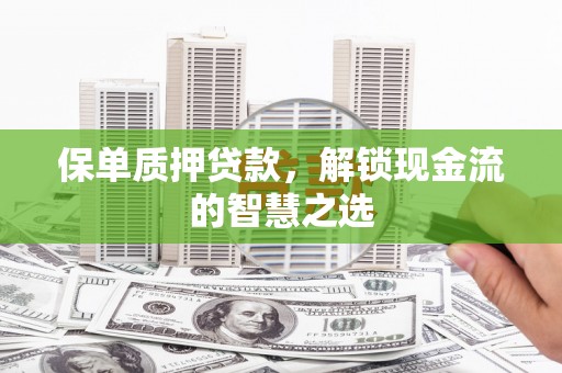 丰台保单质押贷款，解锁现金流的智慧之选