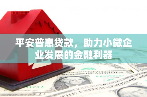 丰台平安普惠贷款，助力小微企业发展的金融利器